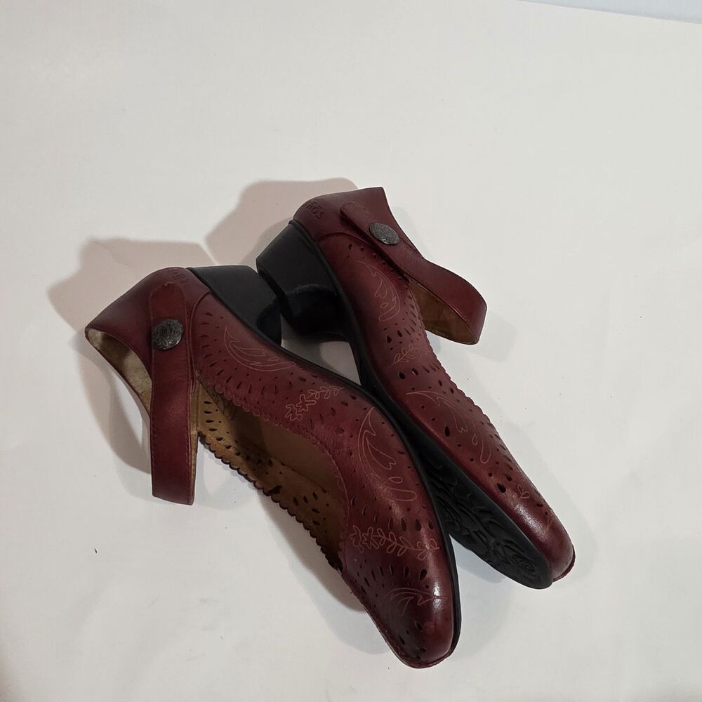 Taos Mary Jane Shoes Sz 10 Red - Picture 6 of 12